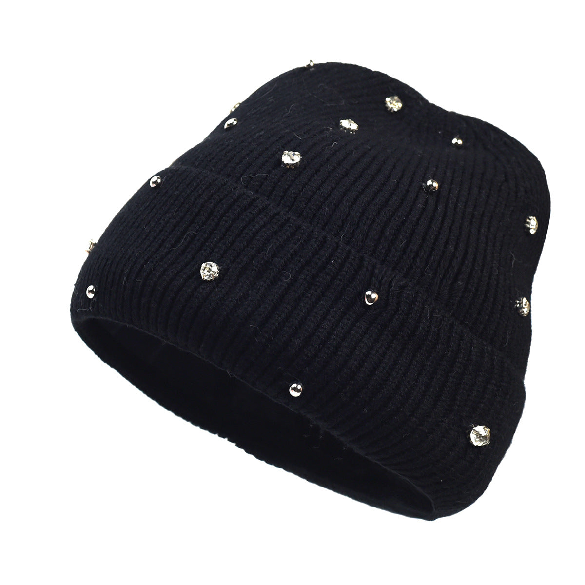 KROHN-E Damen Beanie weicher Strick dezenter Glanz Wintermütze