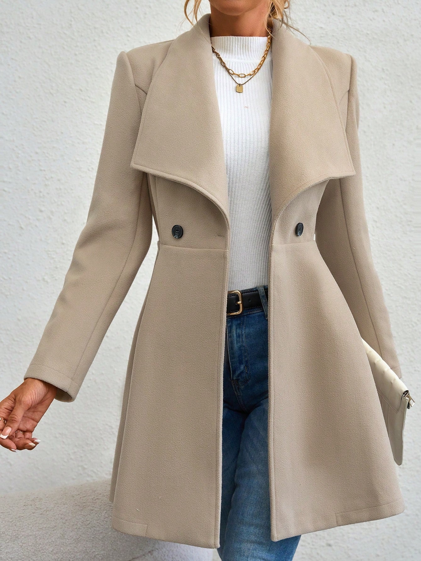 Damen Trendige Finelapel-Manteljacke Krohn-e