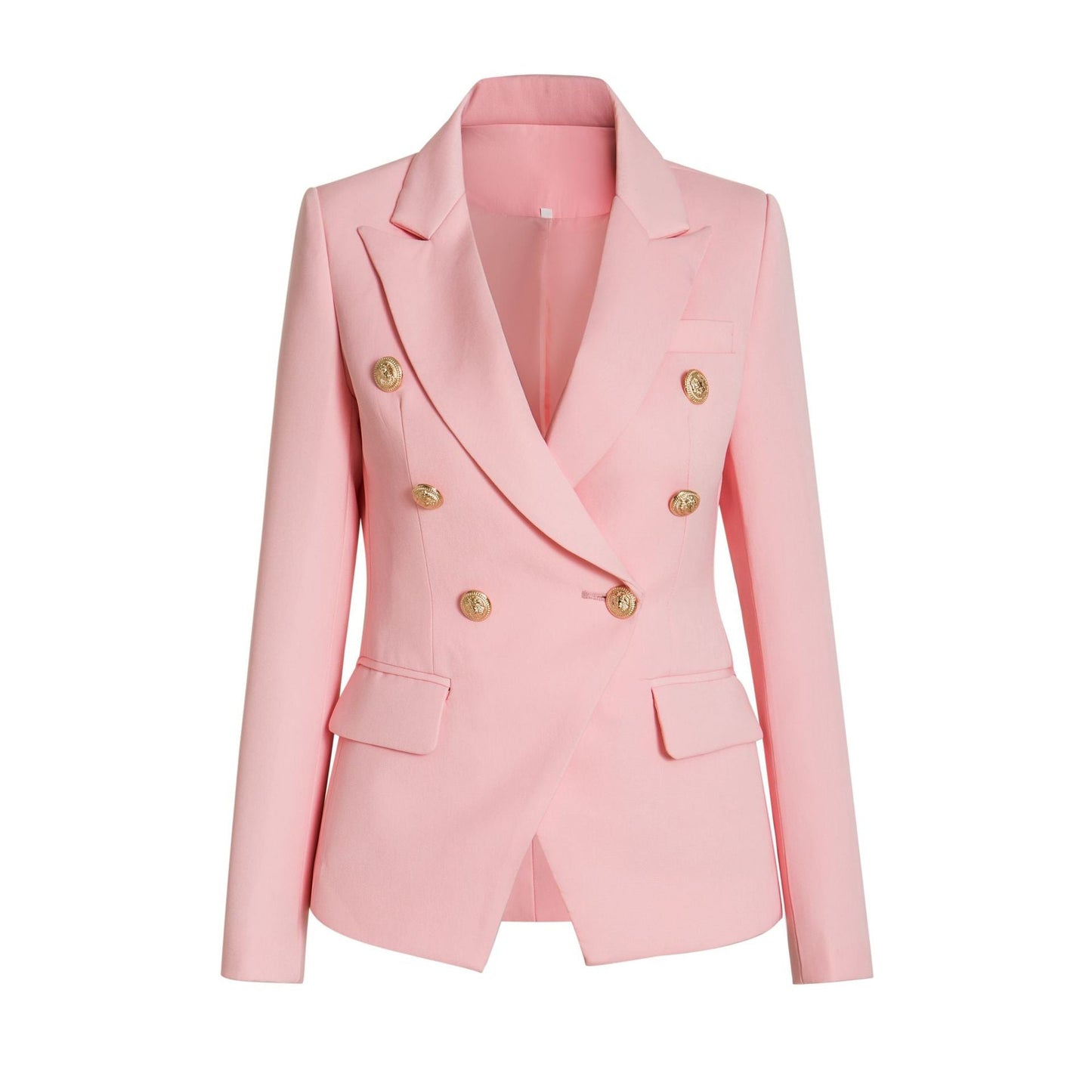 Damen Elegante Doppelreihige Blazerjacke mit goldenen Knöpfen Krohn-e