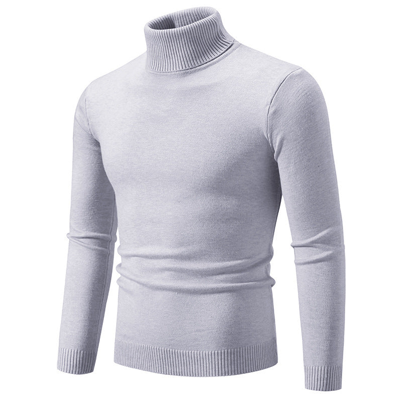 Herren eleganter Rollkragenpullover aus feiner Baumwolle Krohn-e