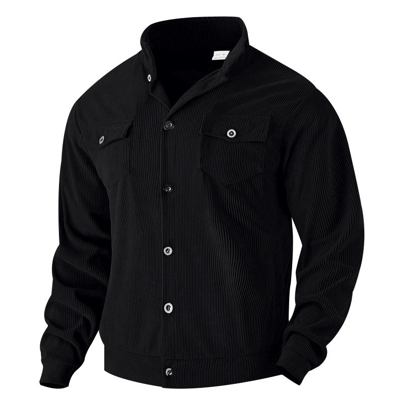 Herren Jacke im Vintage-Stil mit praktischen Taschen und strukturiertem Design Krohn-e