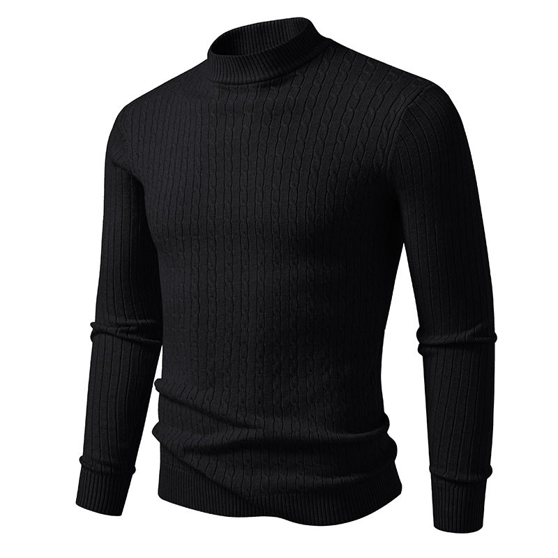 Herren Rollkragenpullover mit strukturiertem Zopfdesign Krohn-e
