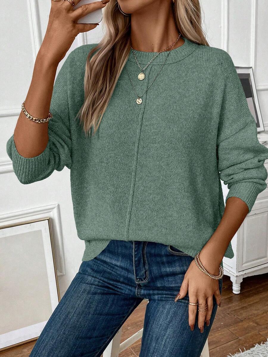 Damen lässiger Strickpullover Krohn-e