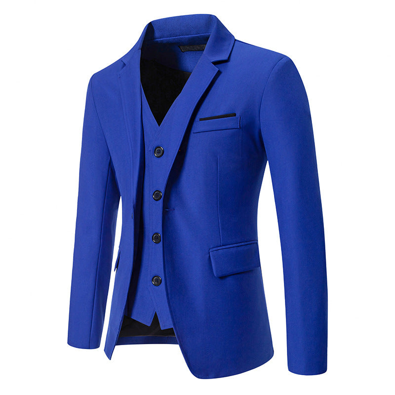 Herren elegant ausgestattetes Anzugset mit Blazer, Weste und Hose Krohn-e