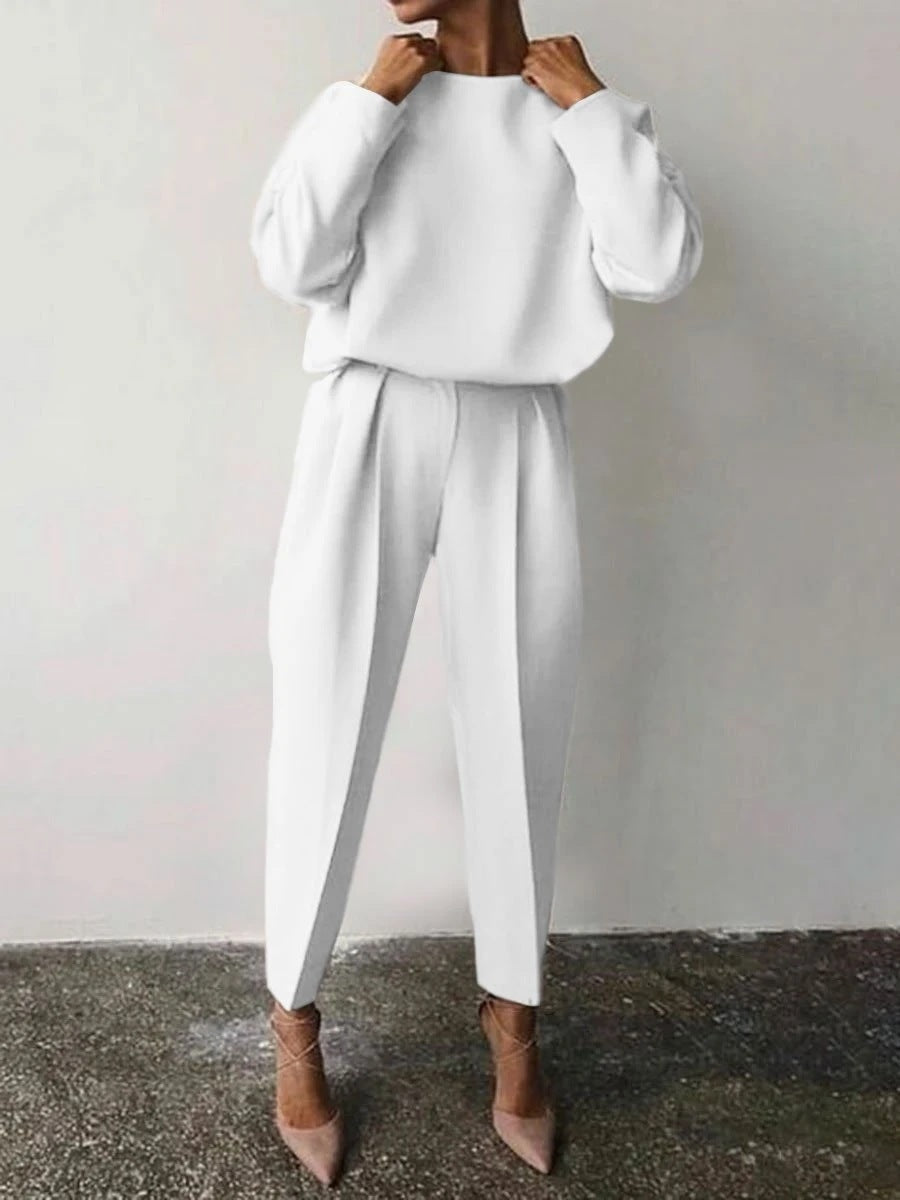 Damen Lässiges Zweiteiliges Set mit weitem Schnitt und stylischen Details Krohn-e