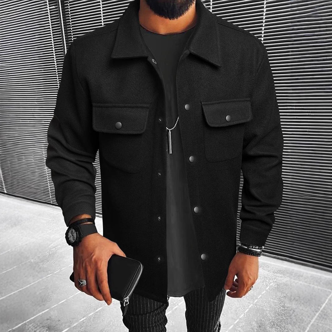 Herren Hemdjacke aus hochwertigem Wollmix Krohn-e