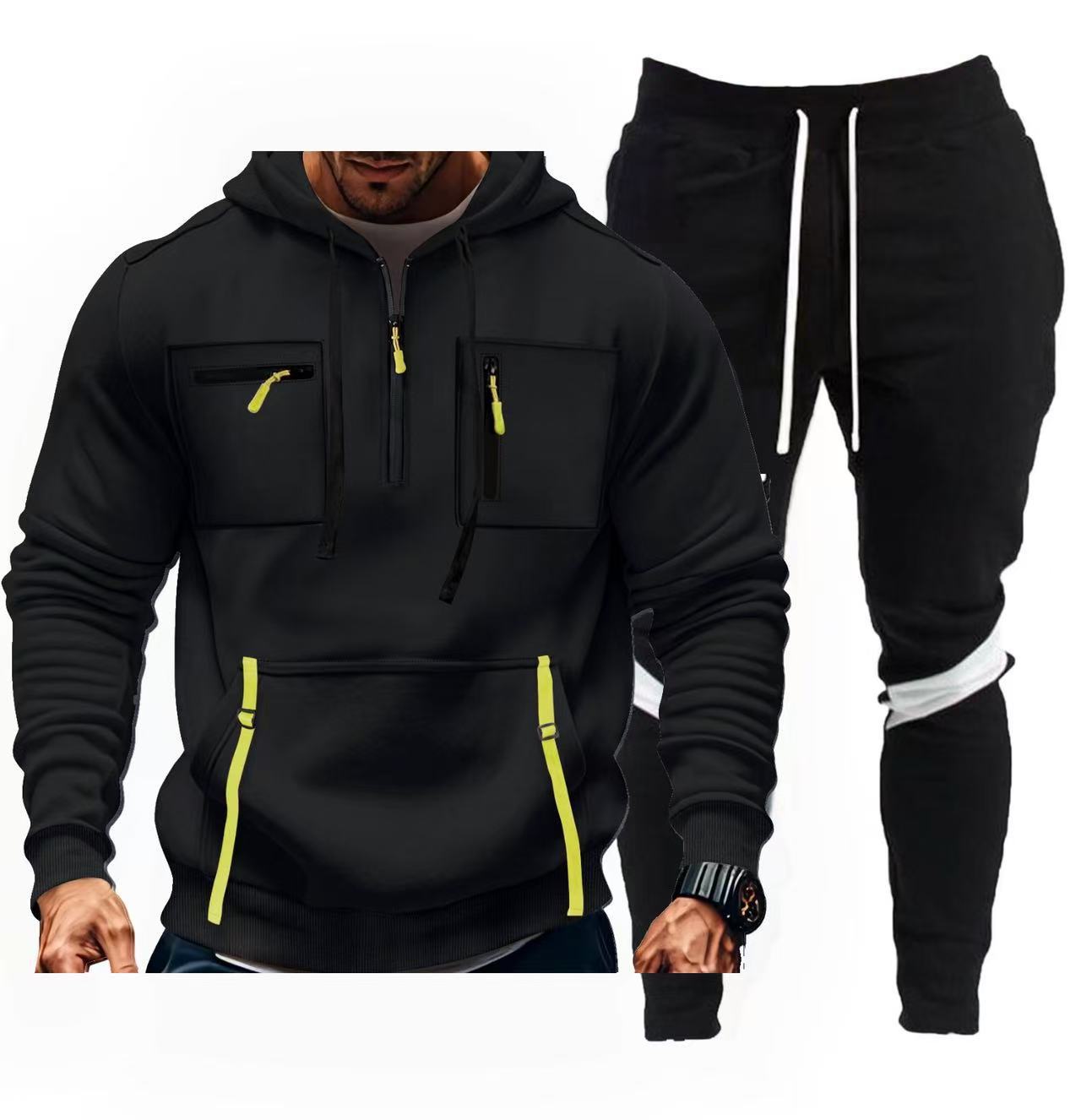 Herren sportliches Hoodie- und Jogginghosen-Set Krohn-e
