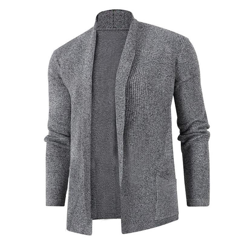 Damen Strickjacke mit modernem Schalkragen und seitlichen Taschen Krohn-e