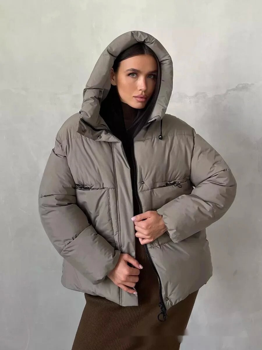 Damen Sportliche Winterjacke mit hohem Kragen und praktischen Taschen Krohn-e