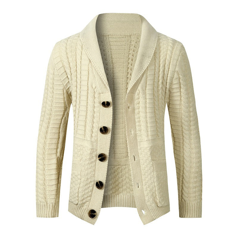 Damen modische Strickjacke mit vielseitigem Zopfdesign Krohn-e