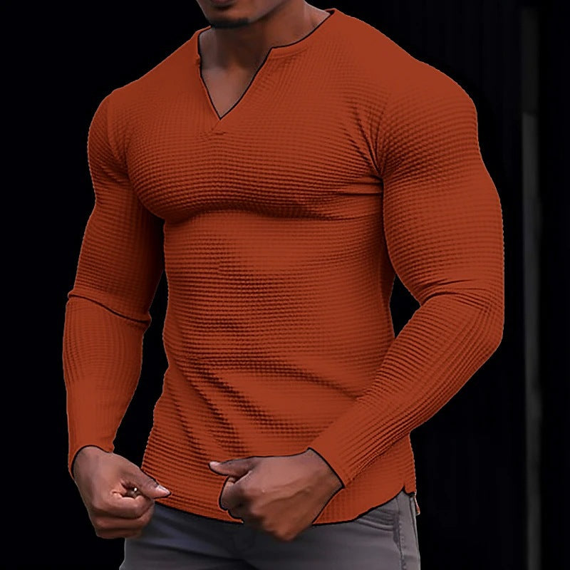 Herren Langarmshirt mit strukturiertem Design Krohn-e