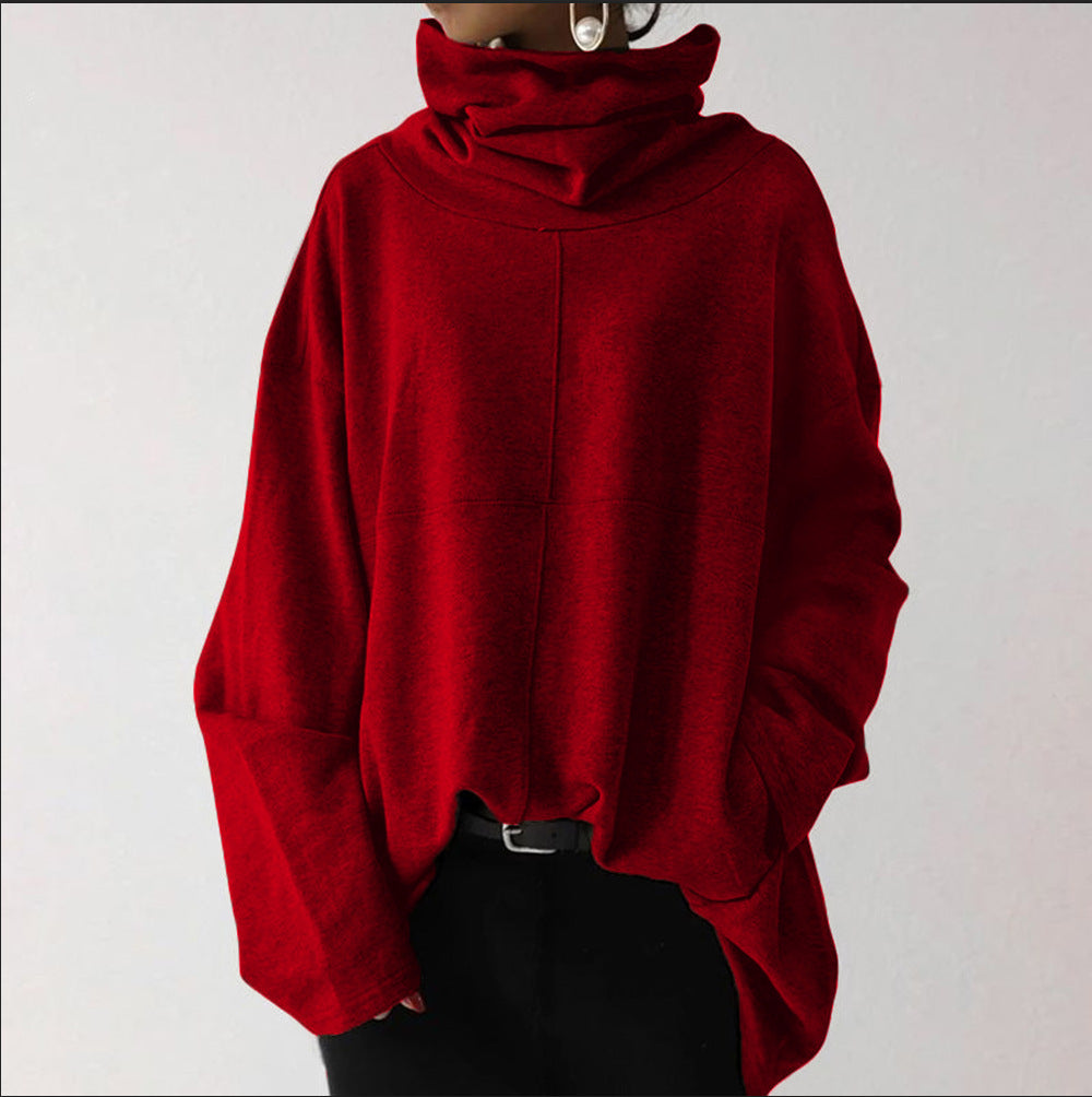 Krohn-e | Trendiger einfarbiger Rollkragenpullover