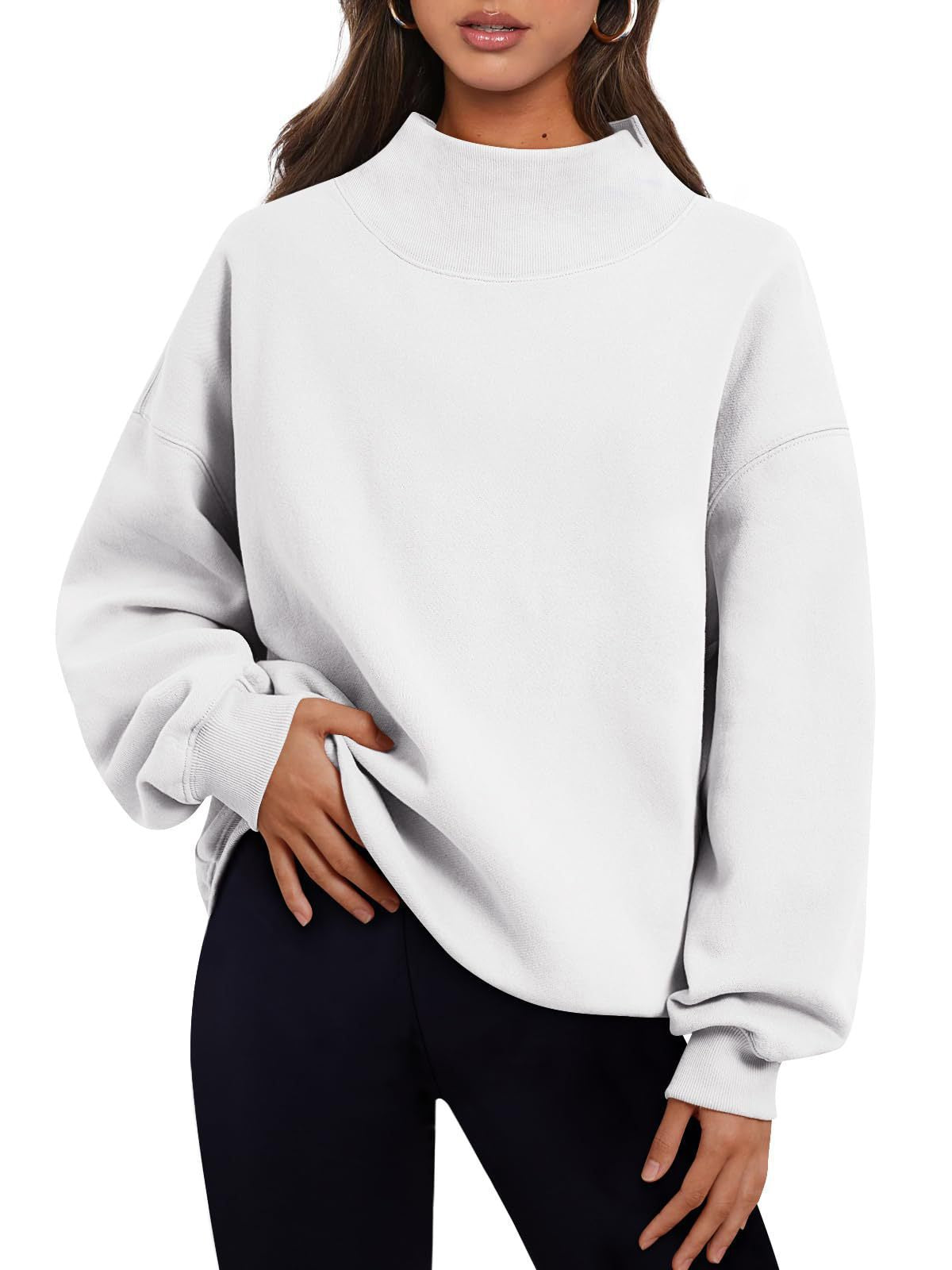 Damen Hochwertiger Stehkragen-Sweater Krohn-e