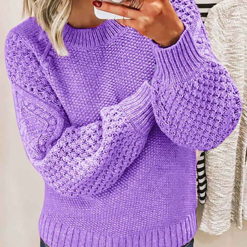 Krohn-e | Pullover - Damen Winter Freizeit Strickpullover