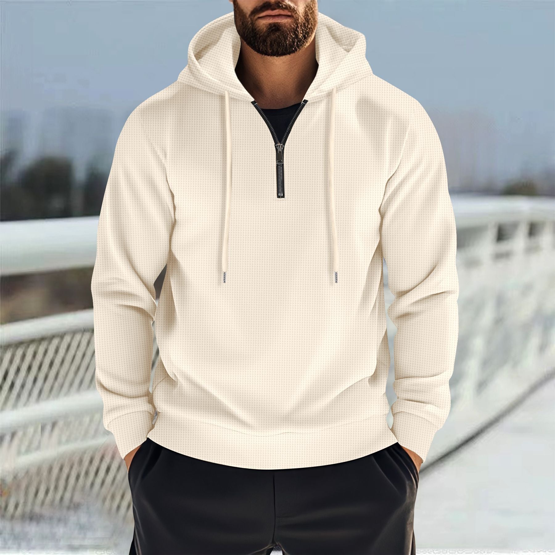 Herren Funktionspullover mit praktischem Reißverschluss und sportlichem Design Krohn-e
