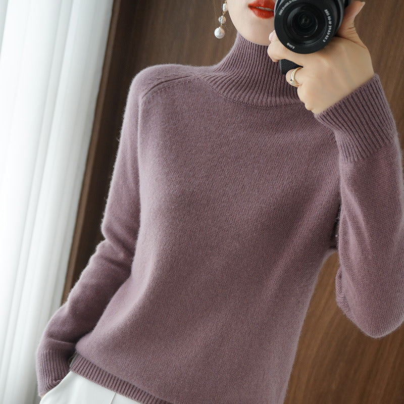Krohn-e | Modischer Rollkragen-Strickpullover