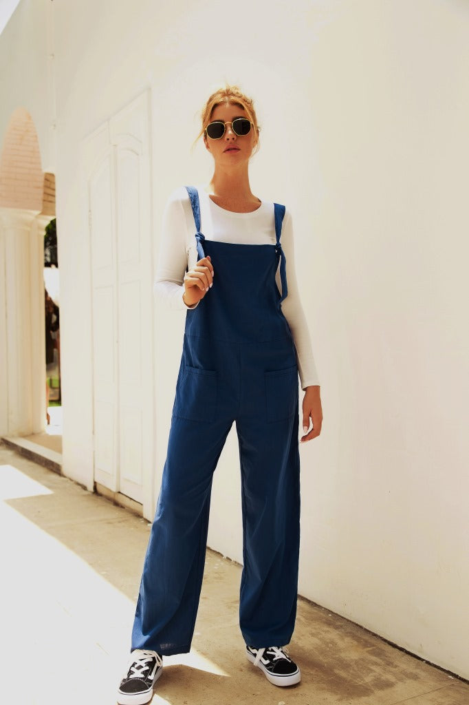 Damen Lässiger Overall mit breiten Beinen und praktischen Taschen Krohn-e