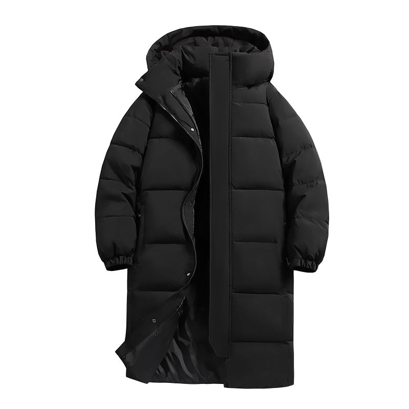 Damen lange Daunenjacke mit hohem Kragen und winddichten Eigenschaften Krohn-e
