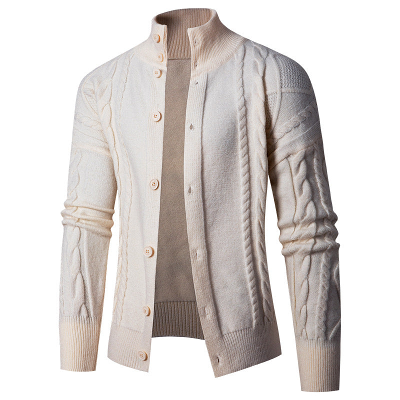 Herren Strickjacke mit eleganten Kabelmustern Krohn-e
