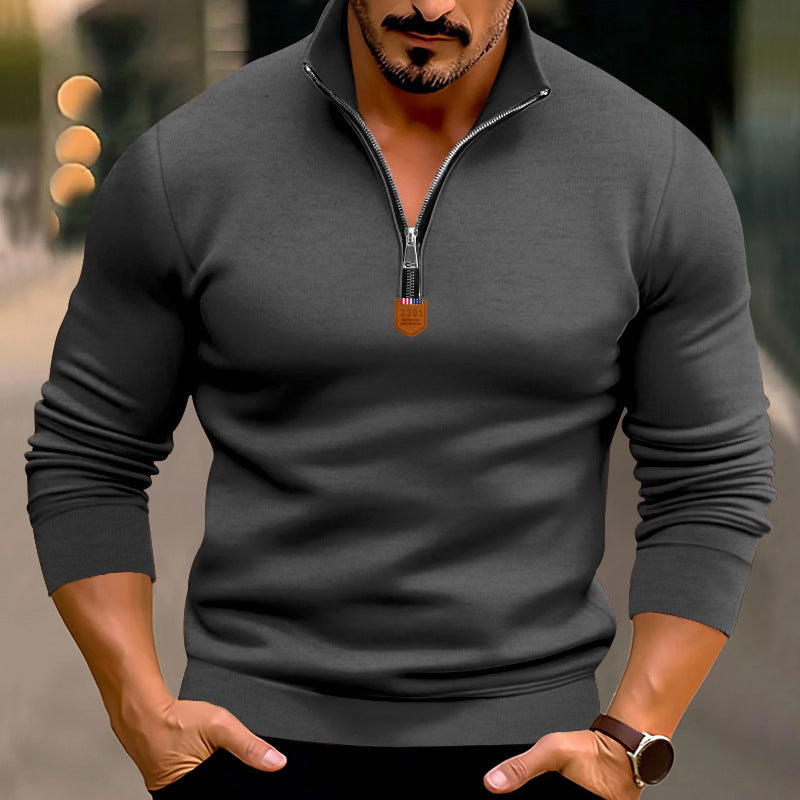 Herren Sweatshirt mit modernem Reißverschluss Krohn-e