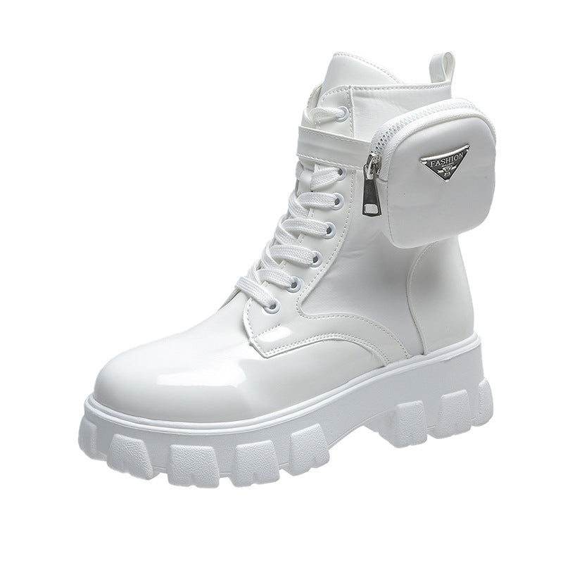Damen Chunky Boots mit praktischem Seitentaschen-Design Krohn-e