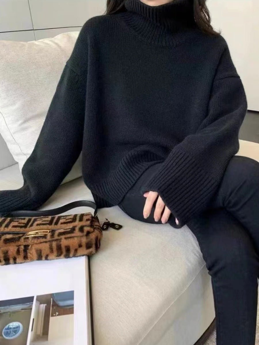 Damen Kuscheliger Rollkragenpullover aus hochwertigem Strick Krohn-e