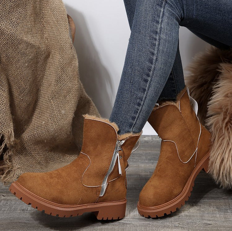 Damen modische Winterboots mit weichem Innenfutter und robustem Profil Krohn-e