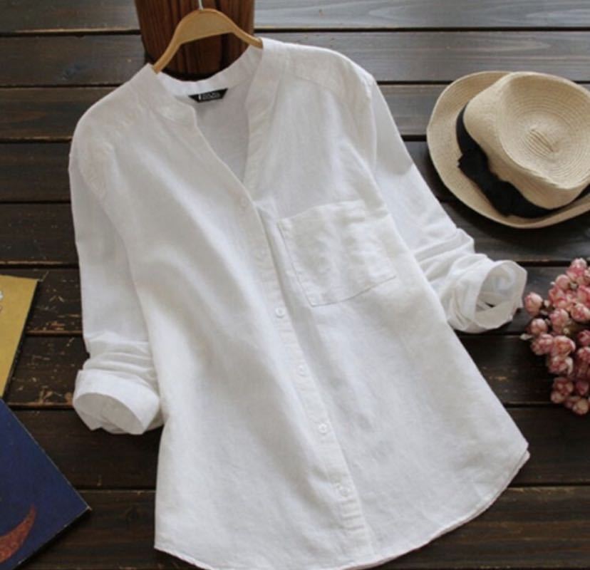 Damen Bluse mit eleganter Knopfleiste und moderner Passform Krohn-e