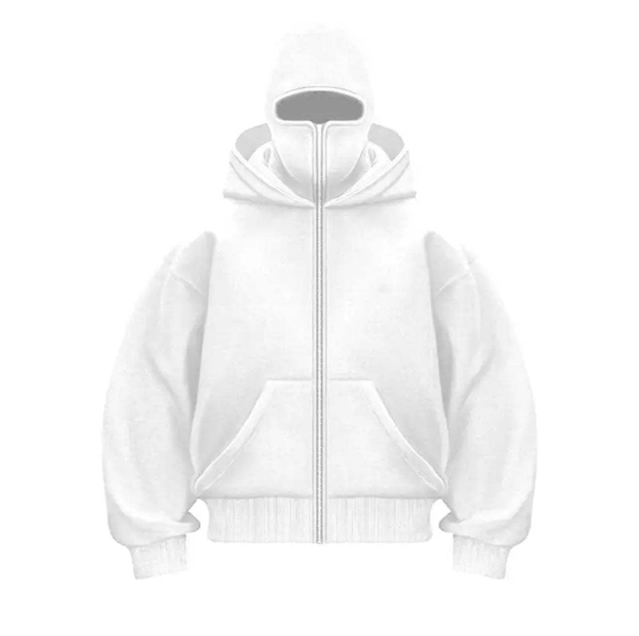 Damen trendige Kapuzenjacke mit hohem Kragen Krohn-e