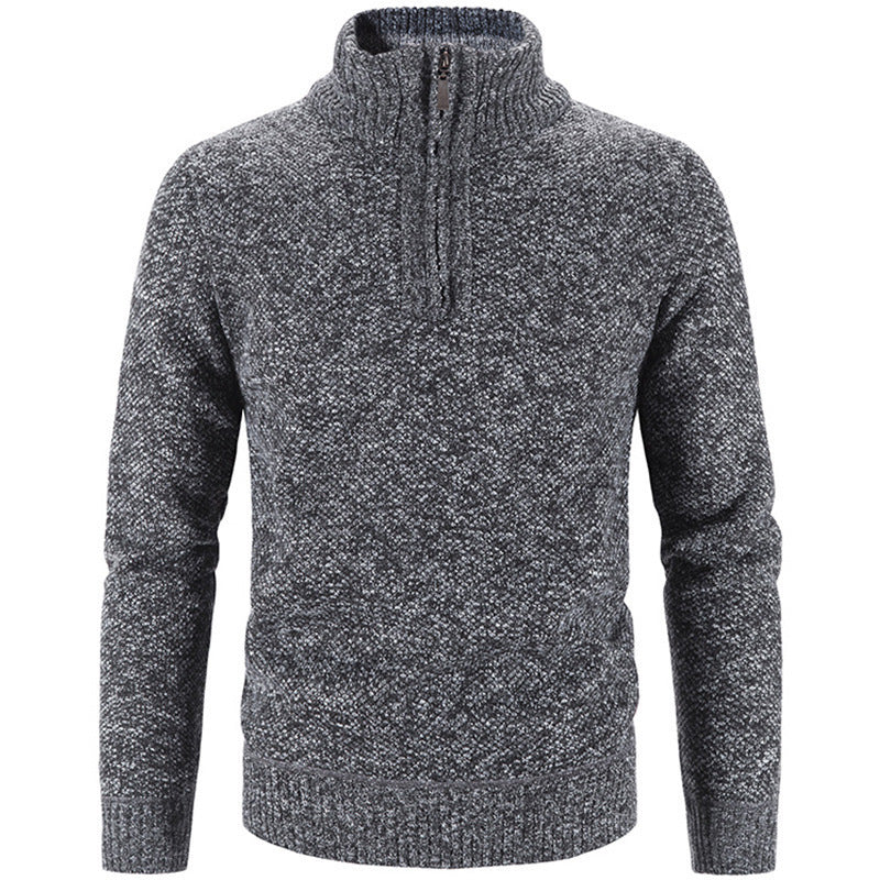 Herren modischer Rollkragenpullover mit elegantem Reißverschluss Krohn-e