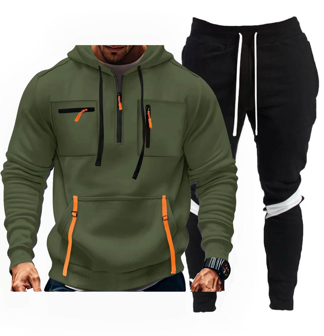Herren sportliches Hoodie- und Jogginghosen-Set Krohn-e