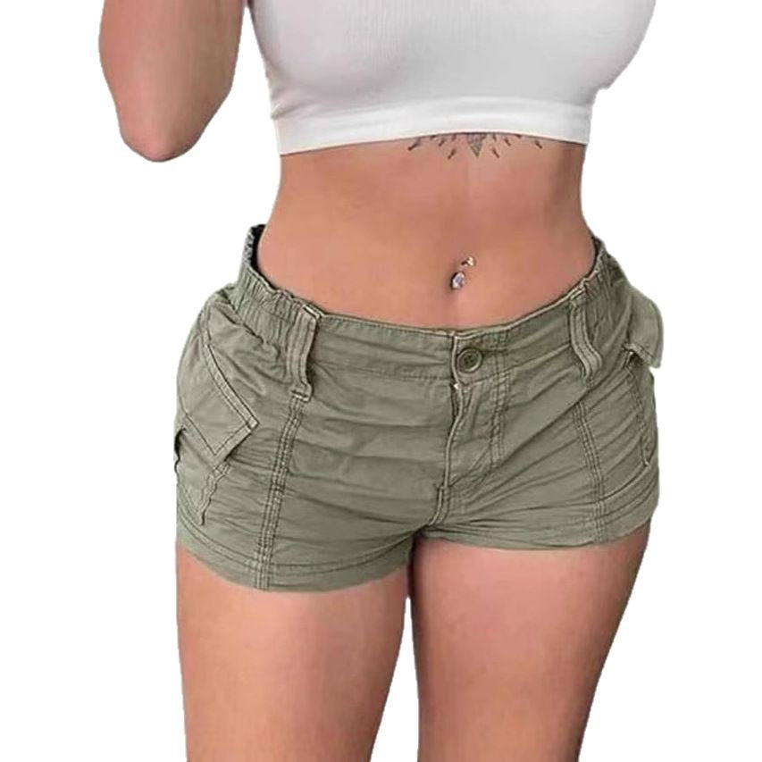 Damen Cargo-Shorts mit praktischen Taschen und elastischem Bund Krohn-e