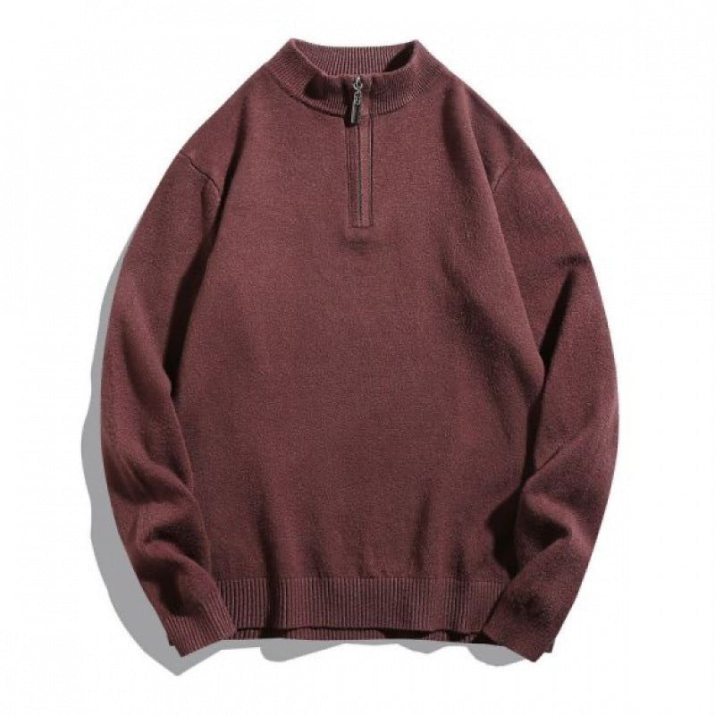 Herren gemütlicher Rollkragenpullover mit Reißverschluss Krohn-e