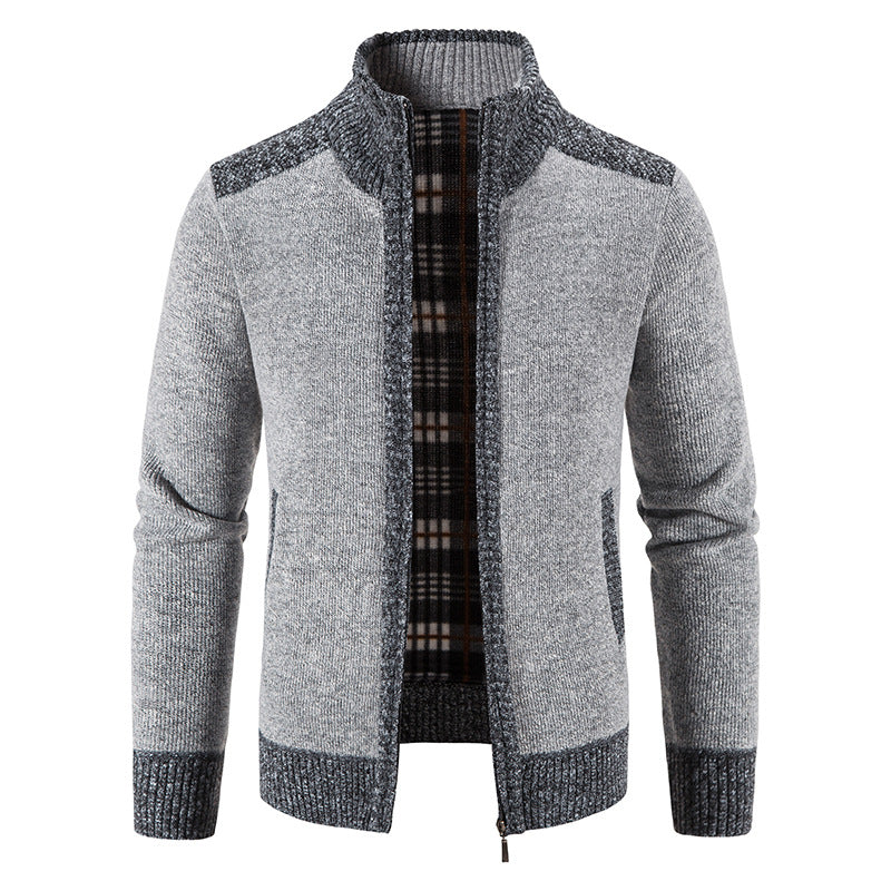 Herren Strickjacke mit modernem Reißverschluss Krohn-e