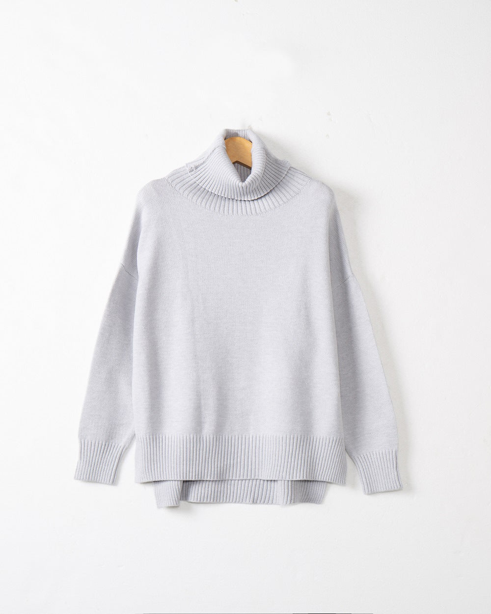 Damen legerer Rollkragenpullover mit praktischem Schnitt Krohn-e