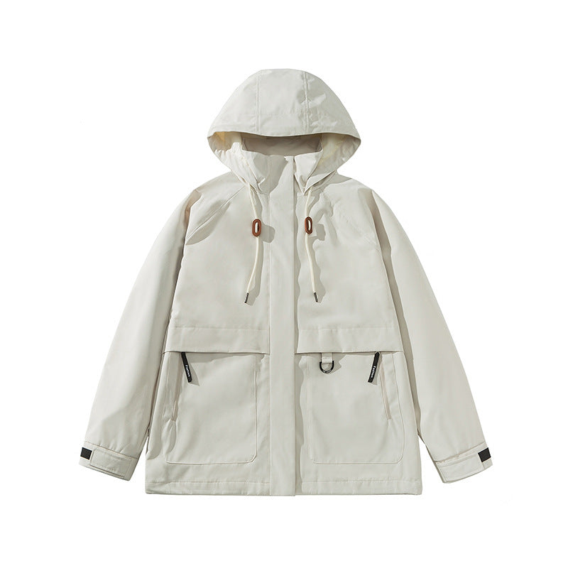 Damen technische Outdoor-Jacke mit verstellbarer Kapuze und großen Taschen Krohn-e