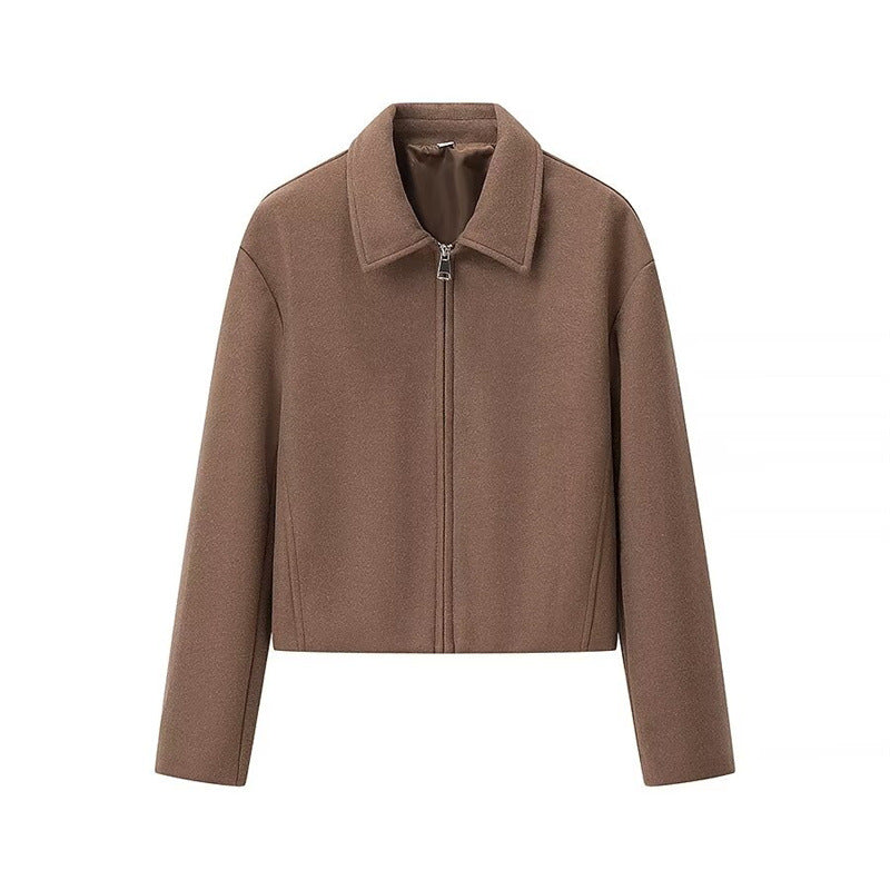 Damen modische Kurzjacke mit Stehkragen Krohn-e