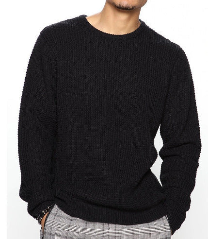 Herren Strukturierter Pullover mit Rundhalsausschnitt Krohn-e