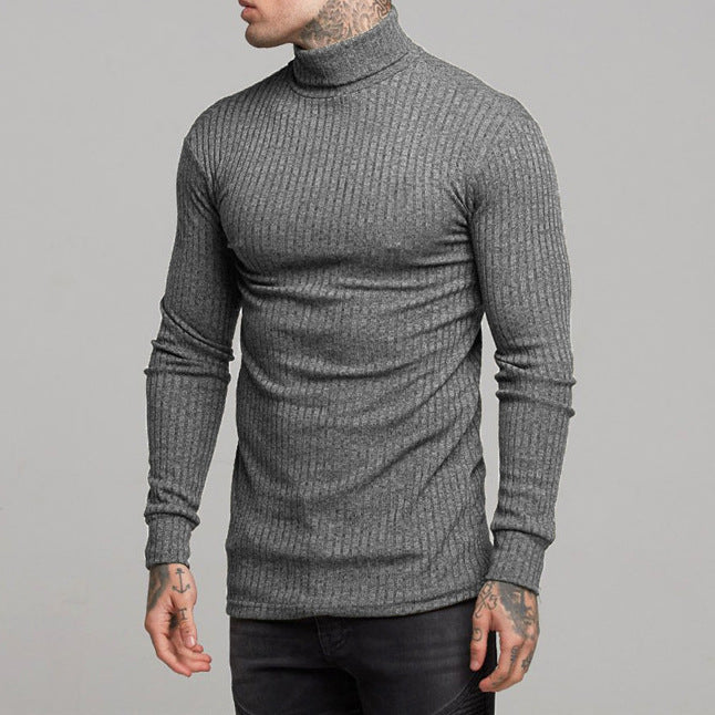Herren modisches Langarmshirt mit Rollkragen Krohn-e