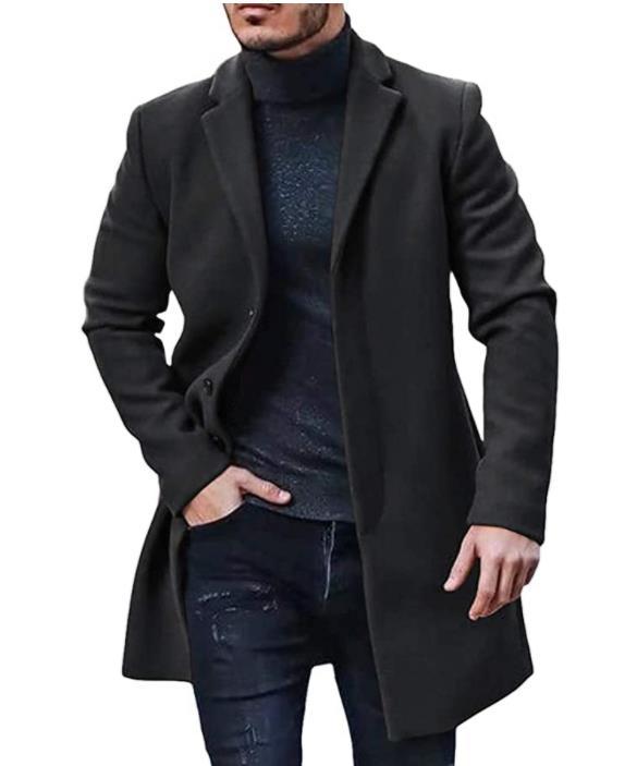 Herren gefütterter eleganter Trenchcoat Krohn-e
