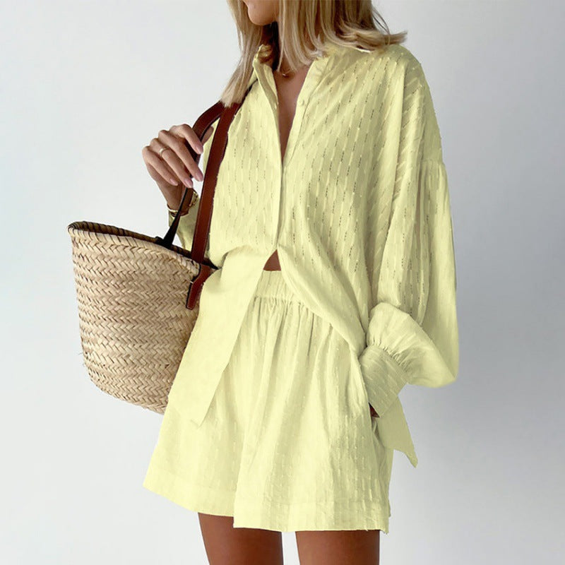 Damen Lässiges Oberteil und Shorts Set mit luftiger Passform Krohn-e