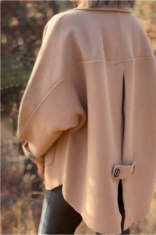 Damen modische und warme Wollejacke mit praktischen Taschen Krohn-e