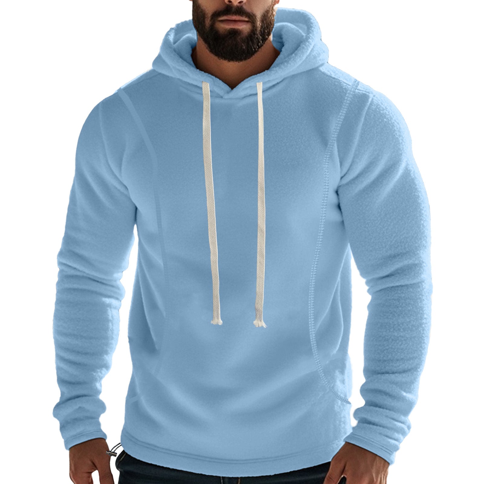 Herren Hochwertiger Fleece-Hoodie mit praktischer Kängurutasche und stylischem Design Krohn-e