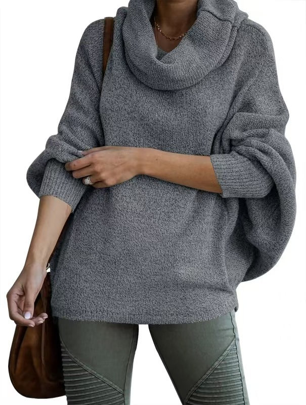 Damen Oversized Strickpullover mit Rollkragen Krohn-e