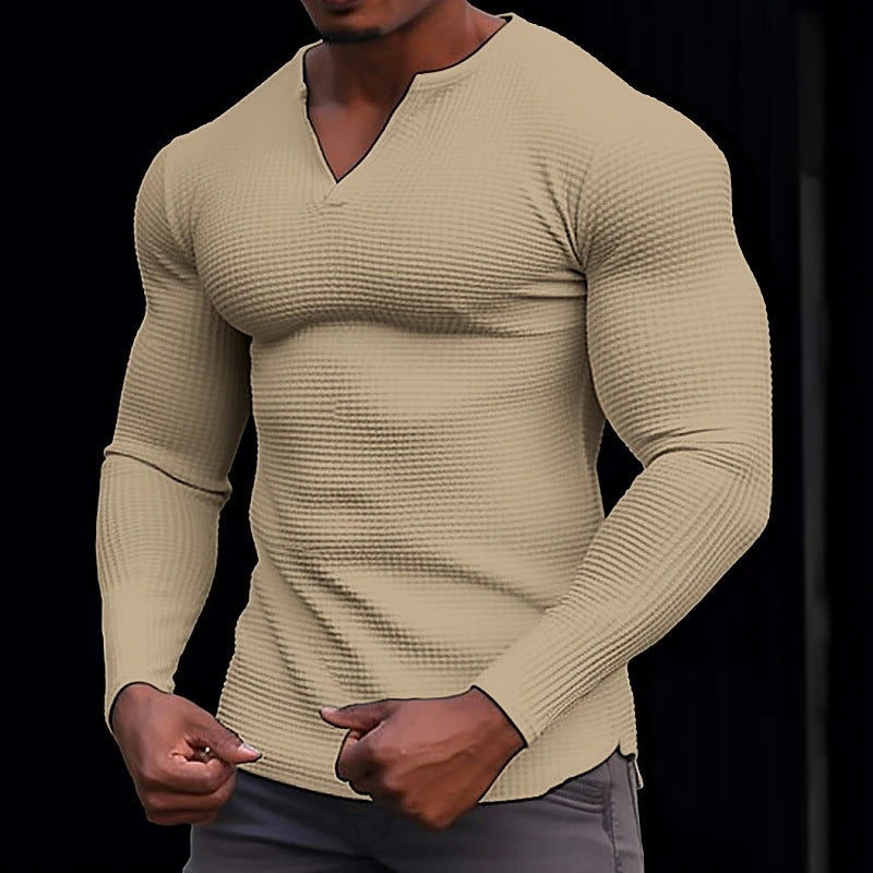 Herren Langarmshirt mit strukturiertem Design Krohn-e