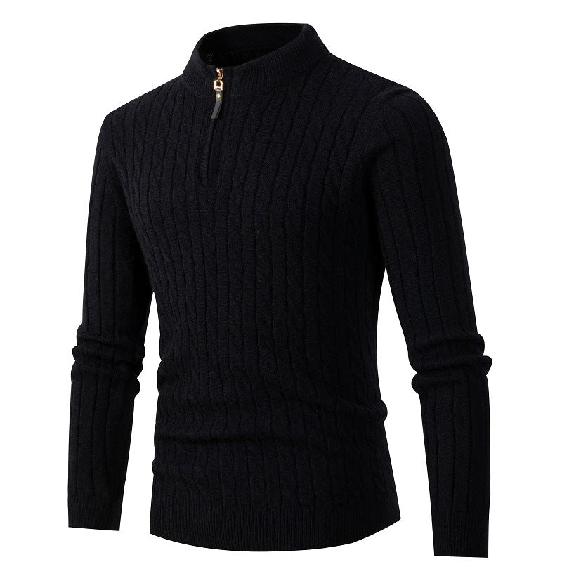 Herren Feinstrickpullover mit Stehkragen Krohn-e