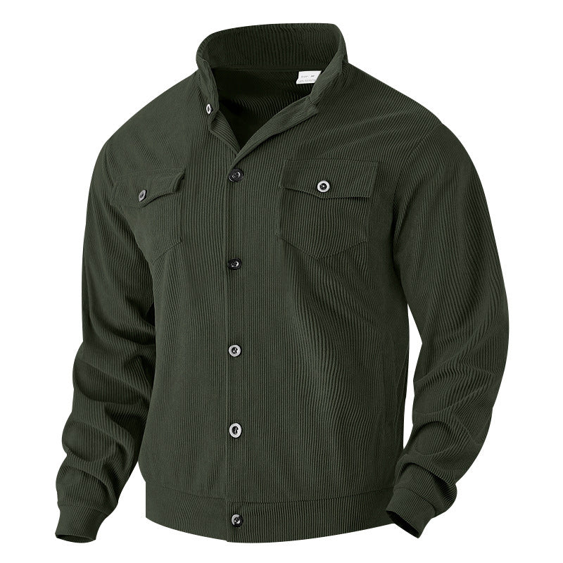 Herren Jacke im Vintage-Stil mit praktischen Taschen und strukturiertem Design Krohn-e