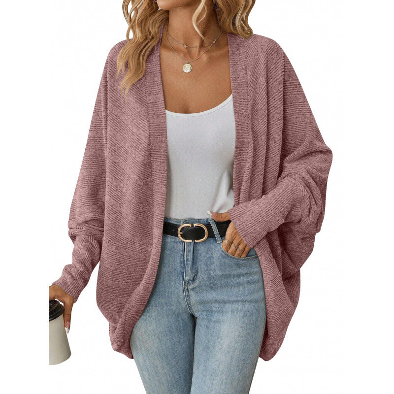 Damen lässige Strickjacke mit oversized Schnitt und lässigen Ärmeln Krohn-e