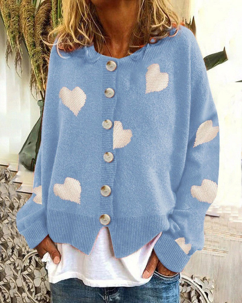 Damen Strickjacke mit Herzen Krohn-e