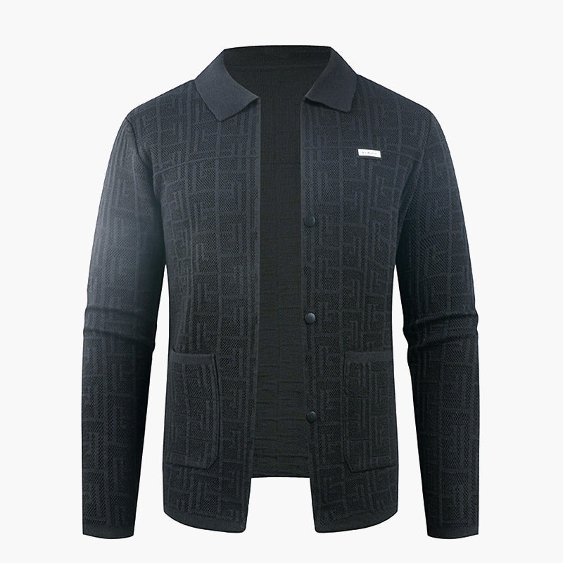 Herren modische Strickjacke mit einzigartigem Muster Krohn-e
